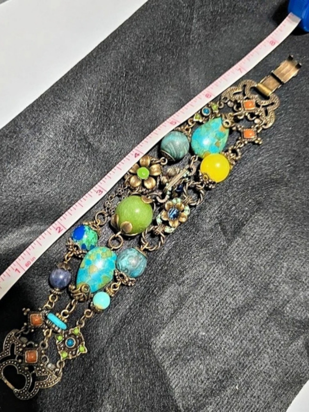 Sweet Romance Multicolor Beaded Statement Bracelet